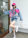 Veste en Jean Kawaii