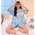 Pyjama Short Bleu Kawaii