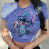 Crop Top Stitch Kawaii