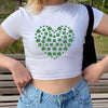 Crop T-shirt Coeur