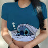 Crop Top Stitch Kawaii