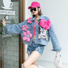 Veste en Jean Kawaii