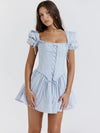 Robe Kawaii Corset Bleu