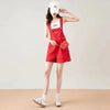 Salopette Short Rouge Kawaii