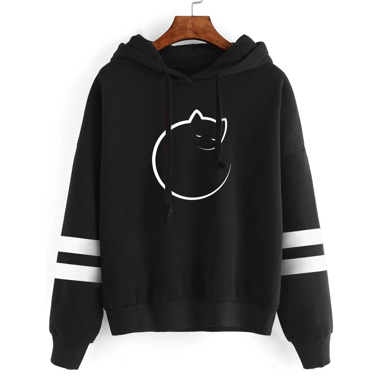 Sweat Kawaii chat fond rond