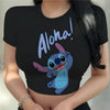 Crop Top Stitch Kawaii