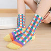 Chaussette Kawaii rainbow striped socks harajuku woman kawaii calcetines women skarpetki meias meia chaussette sock sokken cotton calcetas mujer