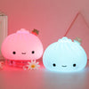 Cute Buns Pat Lights Colorful Soft Night Light Bedroom Holiday Home Decoration Christmas Children Adult Animation Holiday Gifts