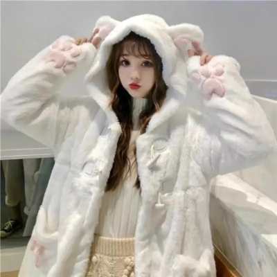 Manteau Long Oreilles de Lapin Géants