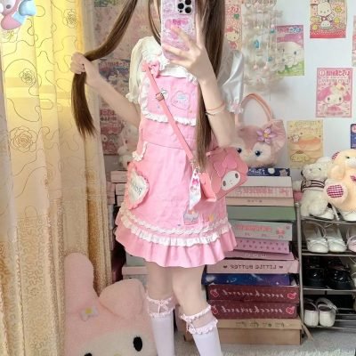 Robe Salopette Kawaii 2 Pièces