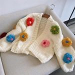 Manches Bouffantes kawaii Cardigan