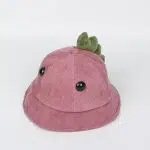 Chapeau - Casquette - Bonnet Kawaii 2019 new corduroy Cute dinosaur Bucket Hat Fisherman Hat outdoor travel hat Sun Cap Hats for Children boys and girls 01