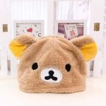 Chapeau - Casquette - Bonnet Kawaii Winter Soft Cartoon Rilakkuma Bear Panda Plush Hat Women ear cap Fashion christmas Gift