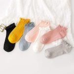 Chaussette Kawaii frilly socks kawaii cute ankle japanese women cotton woman calcetines de la mujer meias mulher skarpetki damskie calcetas mujer