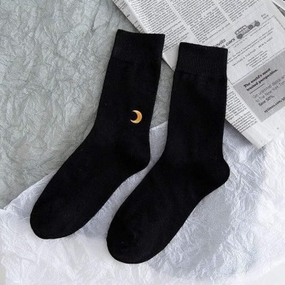 Chaussette Kawaii white black socks hip hop woman calcetines women skarpetki meias mulher meia calcetas cute chaussette sock streetwear fashion