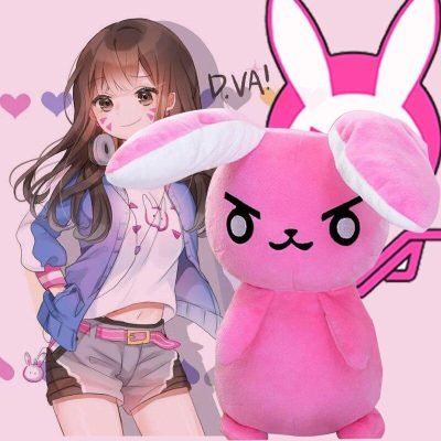 Peluche Kawaii Lapin D.VA Overwatch