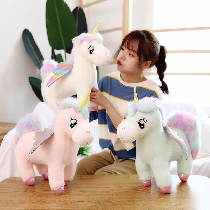 Peluche Kawaii Licorne Ailée