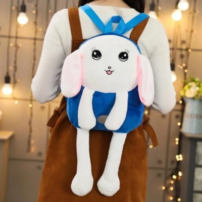 Peluche Sac à Dos Kawaii Lapin Blanc