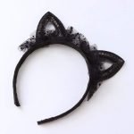 Serre Tête Novelty Kids Cat Ears mesh Headband Sequins hair head hoop band accessories cute Girl Hairband princess Crown Tiara Headwear 1pc